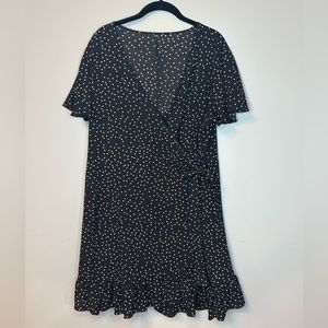 Black and white wrap dress. Worn once